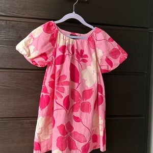 Zara Pink and White Floral Kids Dress